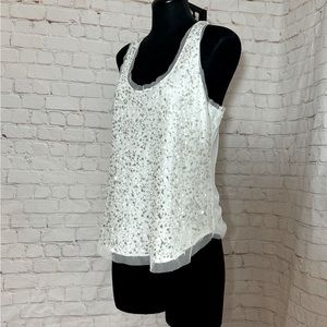 American Eagle Outfitters 🦅 Sparkle Beaded Tank Blouse Sz 12